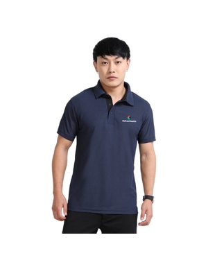 Greys&Blues AeroPiq Polo Tshirt- Navy Blue